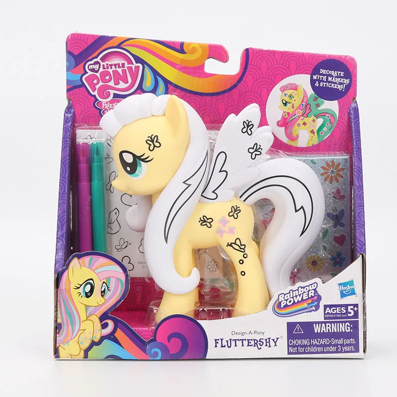 15 см игрушки My Little Pony дизайн мой маленький пони Принцесса Каденс Флаттершай из ПВХ, движущаяся фигурка, украшают маркеры и наклейки куклы
