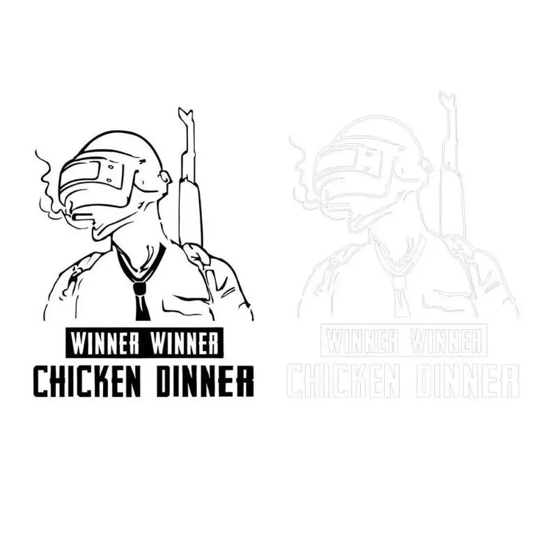 25x20 см Winner Chicken Dinner виниловый автомобильный Стайлинг авто наклейка