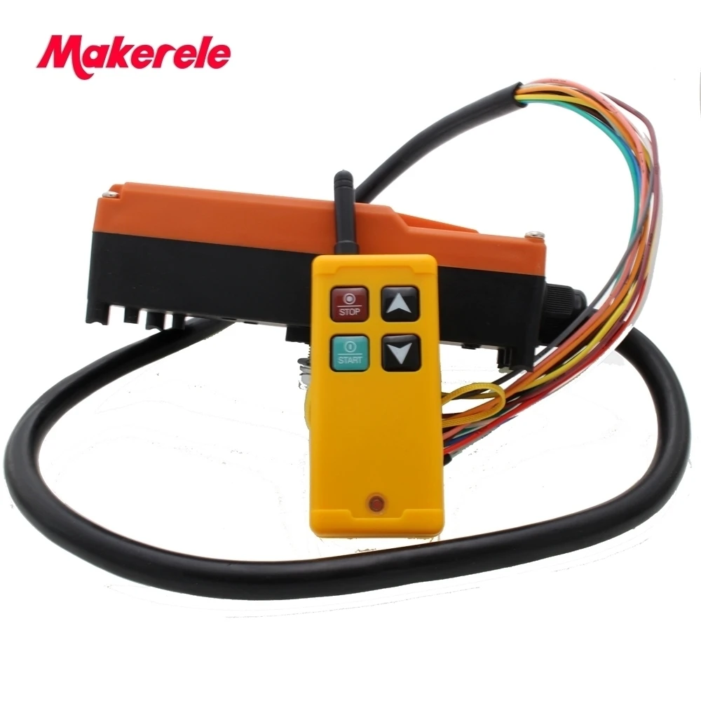 

Промышленный беспроводной радиоуправляемый переключатель для крана 1 приемник + 1 передатчик AC220V 110V 380V 36V DC12V 24V