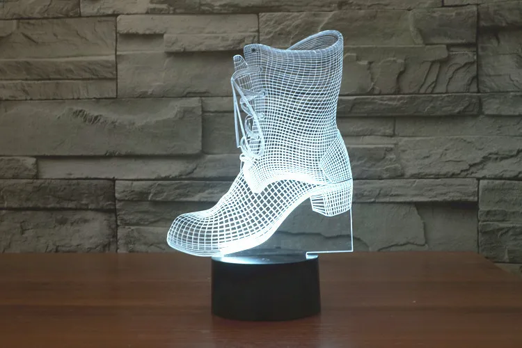 Светодиодная лампа для катания на коньках 7 цветов цветов|3d led lamp|night light3d |