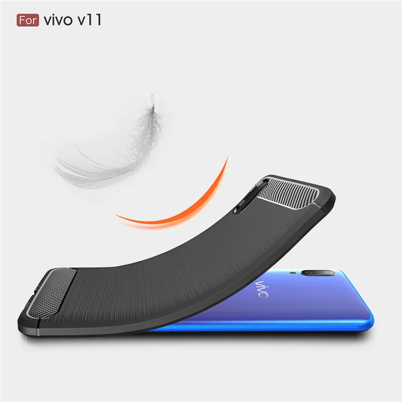 Чехол wolfsay для Vivo V11 Pro Мягкий ТПУ защитный резиновый чехол телефона силиконовый
