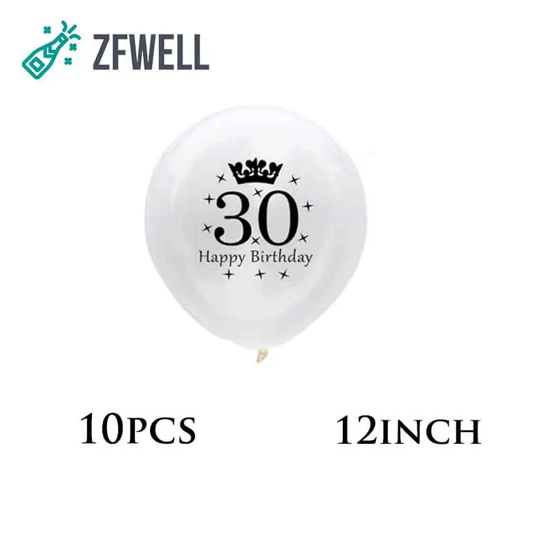 ZFWELL 27 шт./лот 18.21.30 день рождения цифровая любовь Серебристая черная алюминиевая