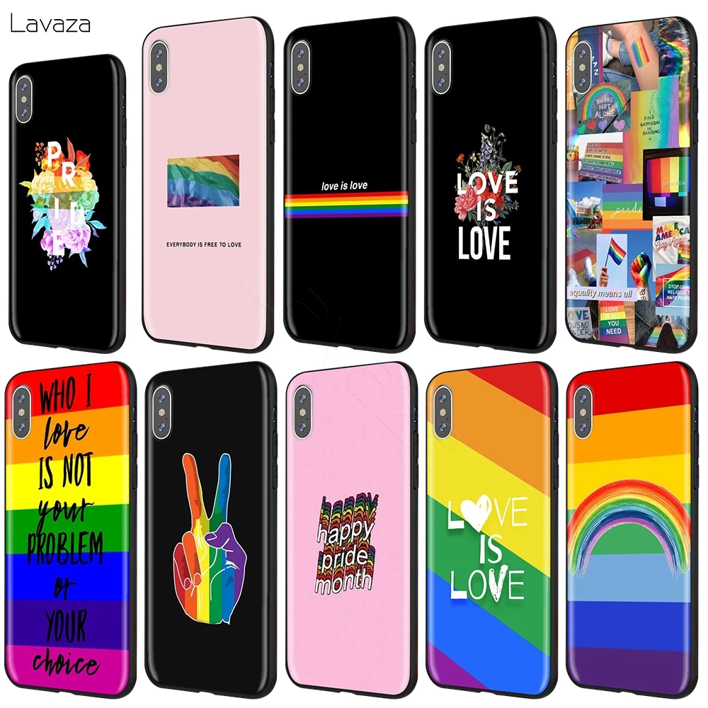 Радужный чехол Lavaza для геев и лесбиянок ЛГБТ iPhone 12 mini 11 Pro XS Max XR X 8 7 6 6S Plus 5 5s