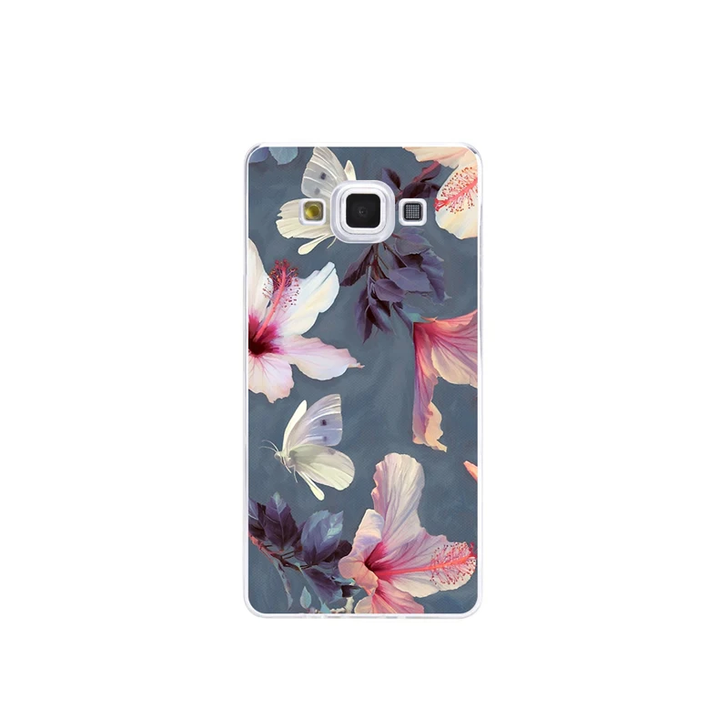 Мягкий чехол из ТПУ для Samsung Galaxy A5 2015 A500 прозрачный силиконовый с рисунком (2015) |