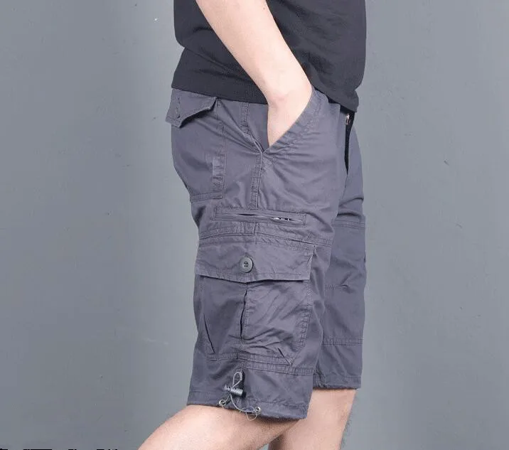 

Men Summer Casual Shorts Cotton High quality Men's Shorts Army Green Cargo Shorts Men Clothing Plus Size S-5XL