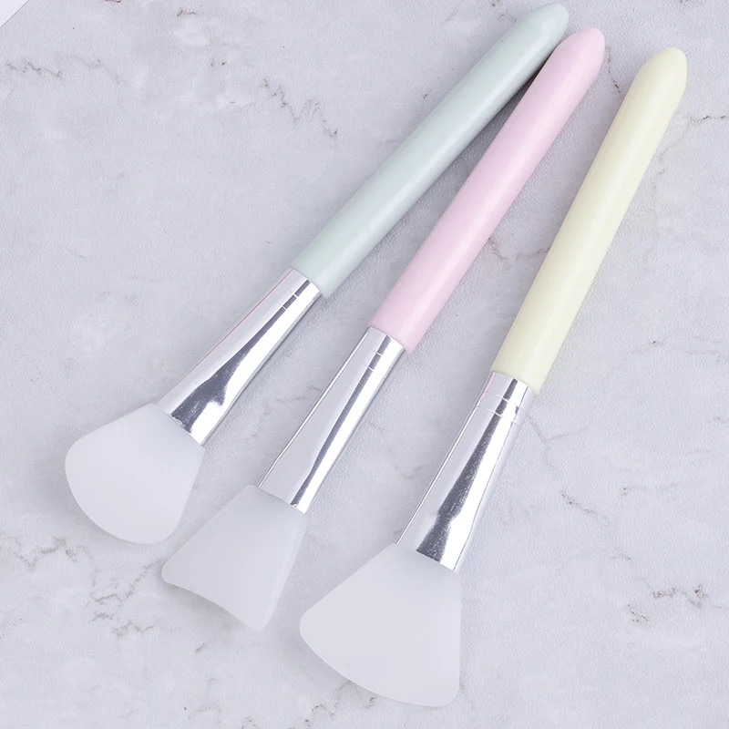 

Hot Sale 3 Colors 1 Pcs Facial Mask Stirring Brush Soft Silicone Makeup Brush Women Skin Face Care For Girl Cosmetic Tools