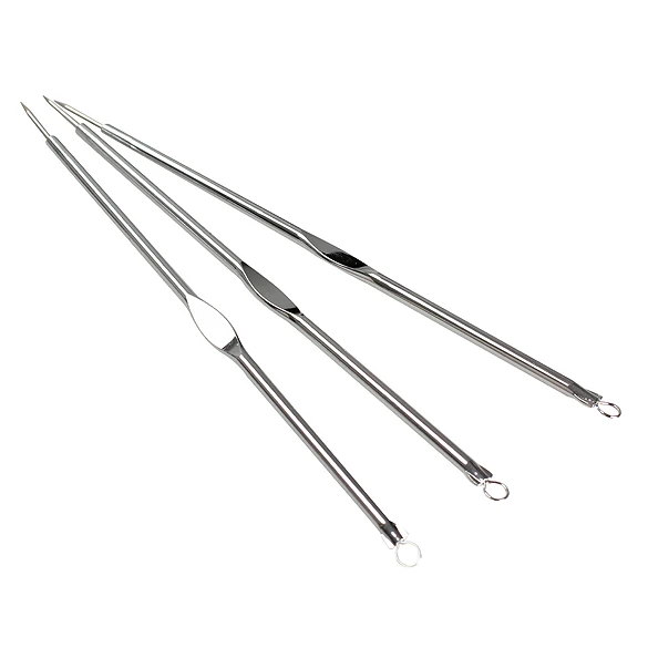 3 шт. иглы для прыщей набор удаления черных точек инструмент женщин подарок