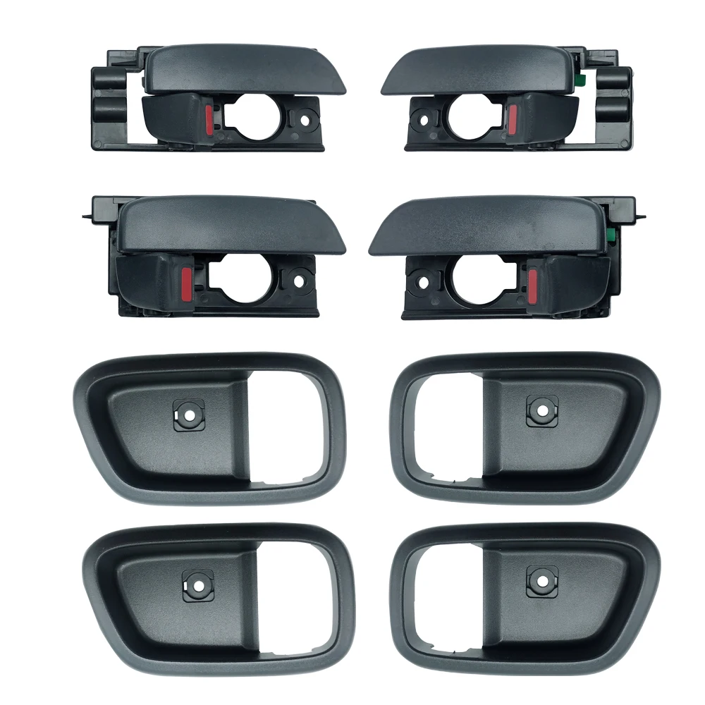 Фото ДЛЯ HYUNDAI ACCENT 2007-2011 2007 2008 2009 2010 2011 8 шт. черная ручка внутренней двери №1