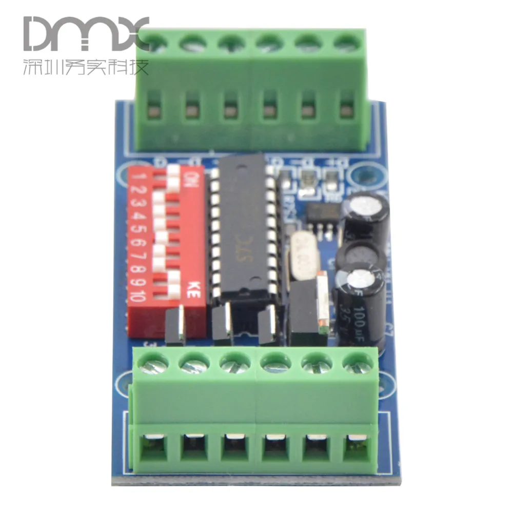 3CH легкий dmx контроллер MINI-DMX-3CH-V1 миниатюрный RGB LED dmx512 декодер DC5V-24V для