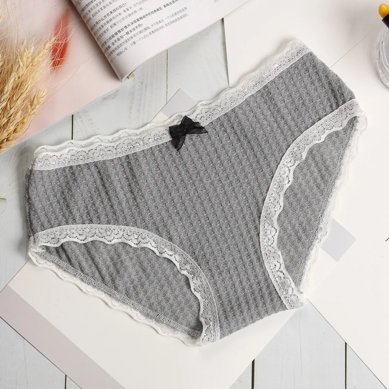 Новые мягкие милые сексуальные кружевные хлопковые трусики для девочек