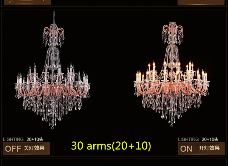 Grand французские люстры включает в себя большие сумки Потолочная люстра Подвески