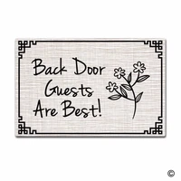 funny printed doormat entrance floor mat non slip doormatback door guests are best door mat decorative non woven indoor outdoor