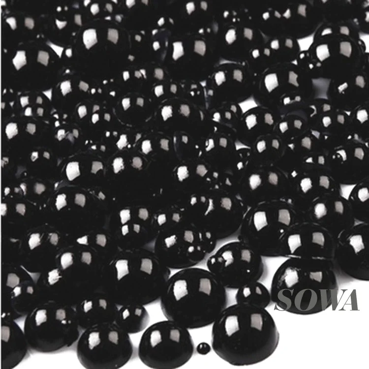 Бесплатная доставка 500 шт./лот Размер 8 мм полукруглые бусины из АБС пластика