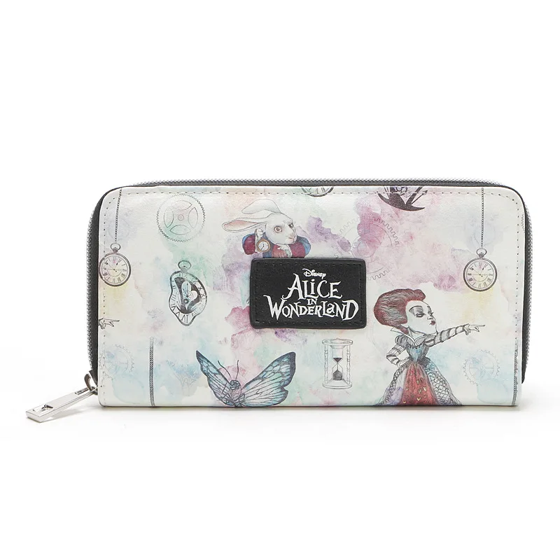 Женский кошелек Alice in Wonderland, Модный женский кошелек на молнии, дизайнерский брендовый кошелек, женские вечерние кошельки, женские кошельки