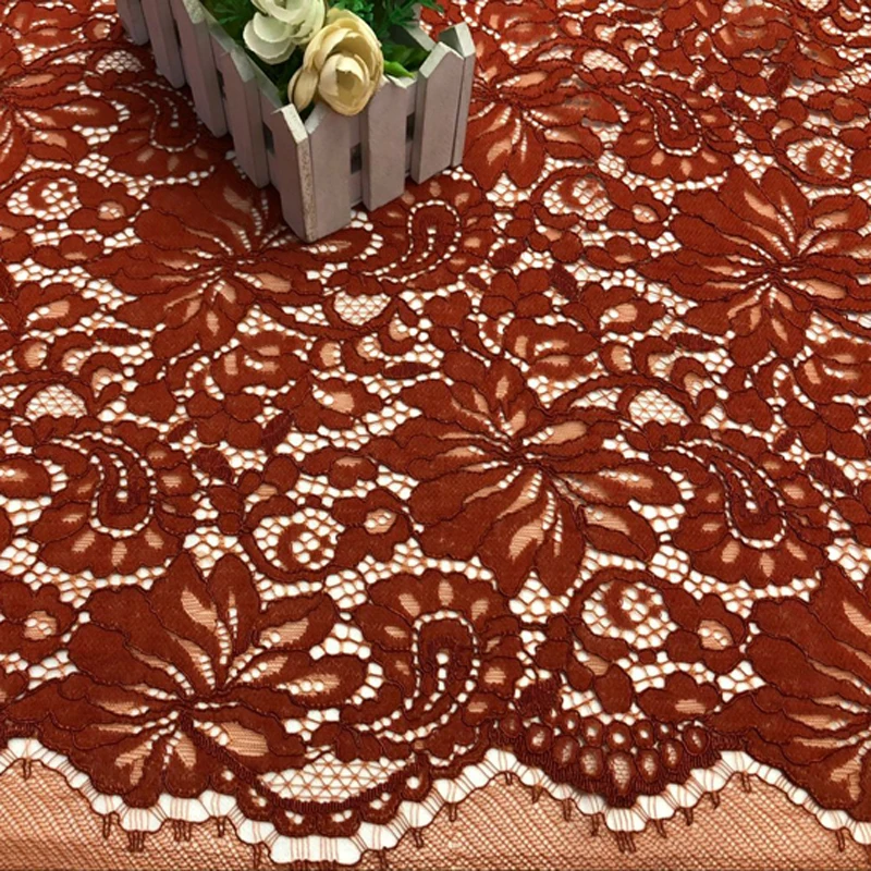 LASUI Новые 8 видов цветов красивые шнур кружевной ткани FrenchEmbroidery одежда свадебное