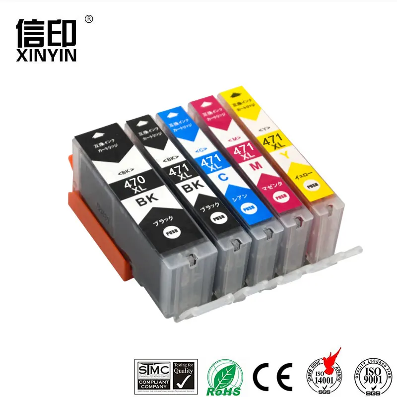 XColor 5 PK PGI470 CLI471 PGI 470XL CLI 471XL Совместимый картридж для принтера Canon PIXMA MG5740 MG6840 TS5040