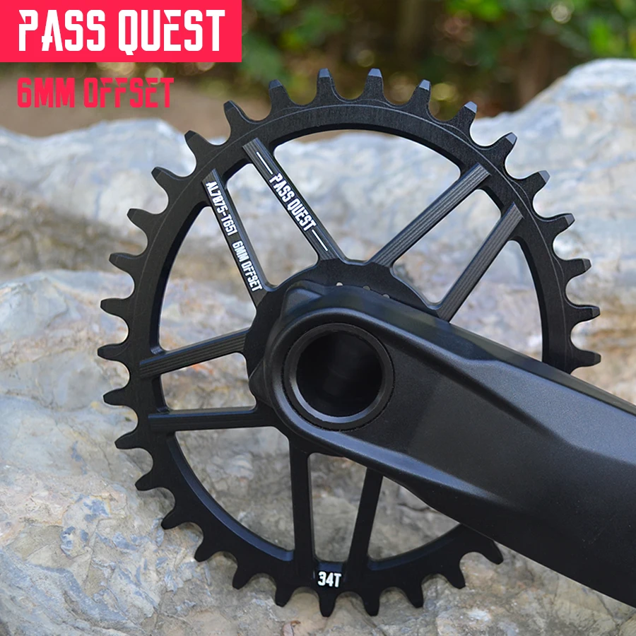 Пройти квест GXP велосипед овальная Звездочка 34 6 мм смещение MTB Mountain велосипедная