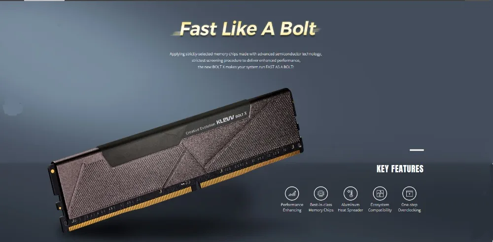 Klevv BOLT-X, 16 ГБ, 8 ГБ, 3200 МГц, 2666 МГц, DDR4, 1,35 в, DIMM, 288-pin, оперативная Память ddr4, оперативная память для настольных компьютеров, ОЗУ для компьютерных игр
