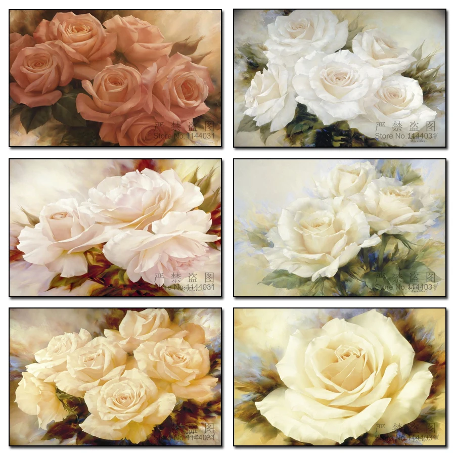 

Flowers Diy Diamond Mosaic 5d Diamond Embroidery Pink Roses And Rose Paintings HandMade Diy Diamond Painting Picture Rhinestones