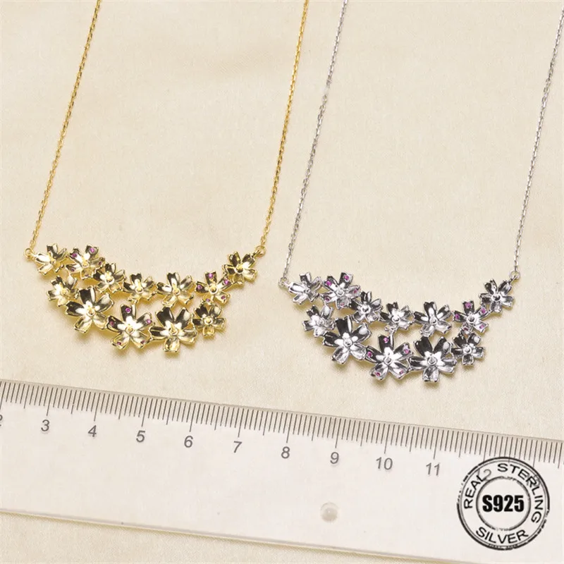 

Necklace Pendant Findings S925 Sterling Silver Necklace Chain Settings Jewelry Parts Fittings Jewelry Making Charm Accessories
