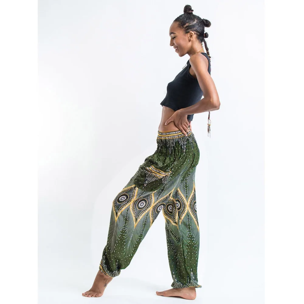 Мужские Женские тайские шаровары, Boho Festival Hippy Smock, высокая талия, штаны для йоги, леггинсы, спортивные женские, для фитнеса