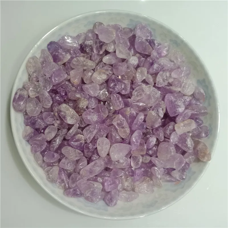 100 г натуральный аметист кристаллический гравий Целебный Камень Кварцевый