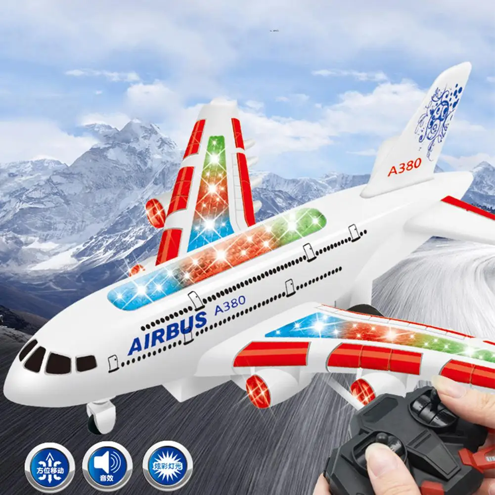 Игрушки A380 аэробус радиоуправляемый самолет с музыкальными подсветками большой