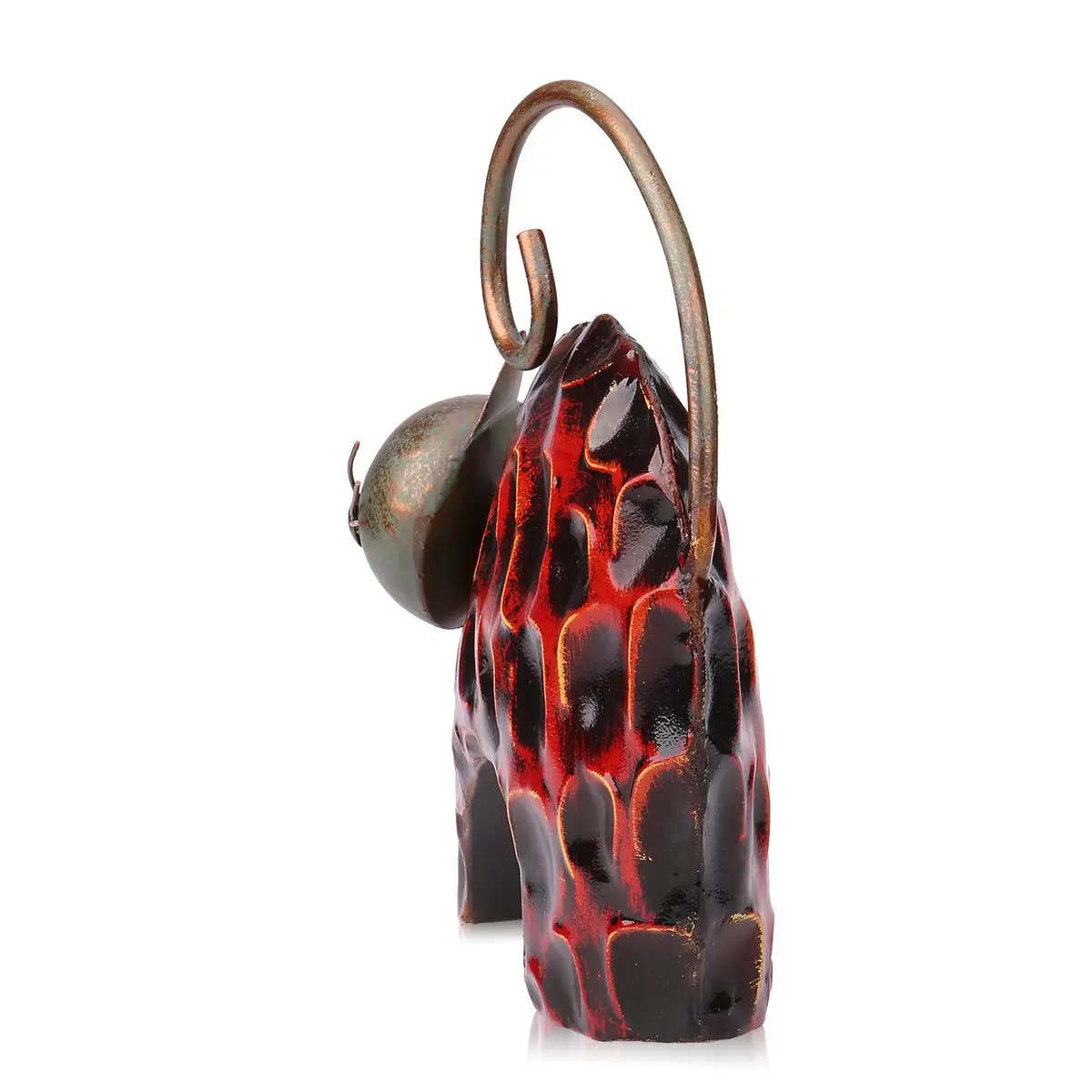 Tooarts металлическая железная скульптура абстрактная ленивый кот животное ремесло