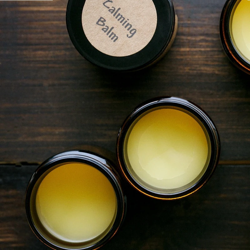 Банки для крема из янтарного стекла 12 шт. 20 г косметическая упаковка с крышкой