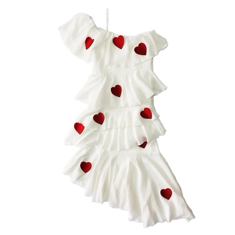 Женское асимметричное платье без рукавов привлекательное летнее на бретелях