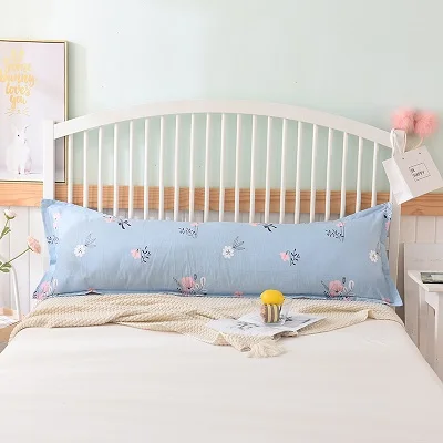 08 Хлопок саржа две подушки Чехол 1,2 m 1,5 m 1,8 m домашнее постельное белье печать длинная наволочка#233 T - Цвет: 08