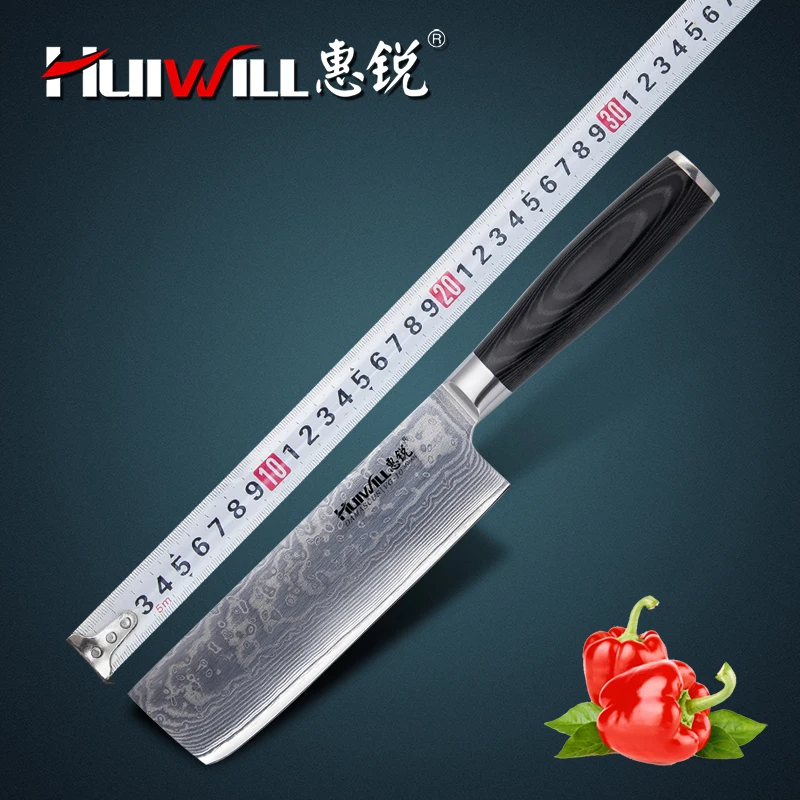 Новинка! Японский нож santoku VG10 японский шеф повара для овощей длина лезвия 180