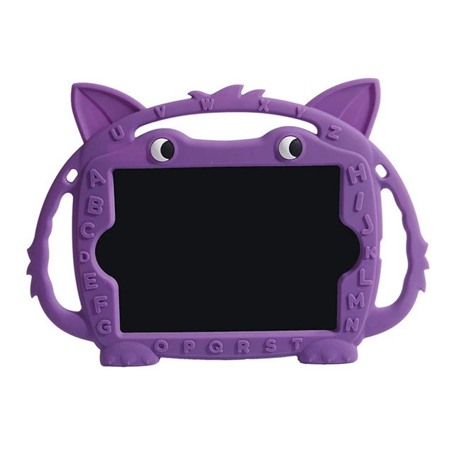 Purple Силиконовый чехол для iPad Mini 1 2 3 4 5 Детский защитный мягкий чехол с противоударной подставкой и держателем для iPad планшета 7,9 дюймов - Цвет: Purple