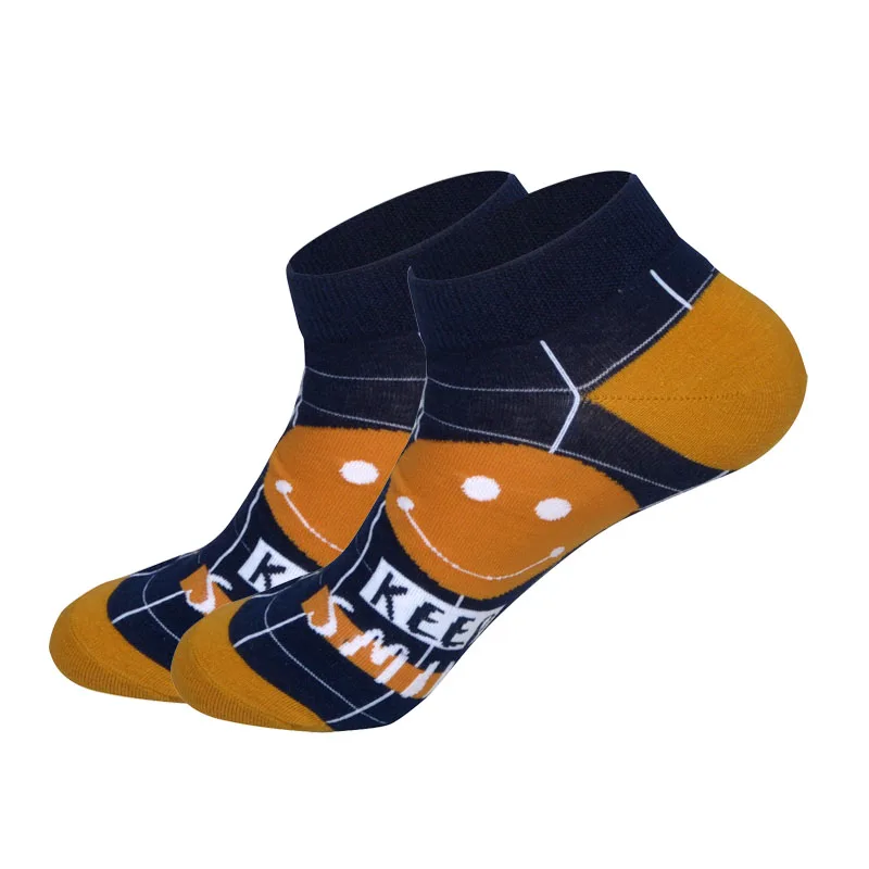 Downstairs Summer New Cool Boat Socks For Eur38-43 Brand Designer Streetwear Men/Women Lowcut Ankle Calcetines - Цвет: C2