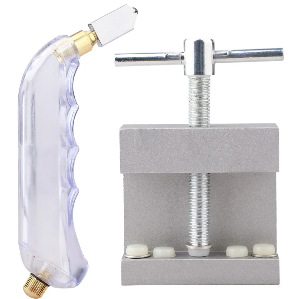 

ceramic glass cutting knife Tile Glass Divider Breaking Side Clamp with Pistol Grip Glass Cutter Construction Tools