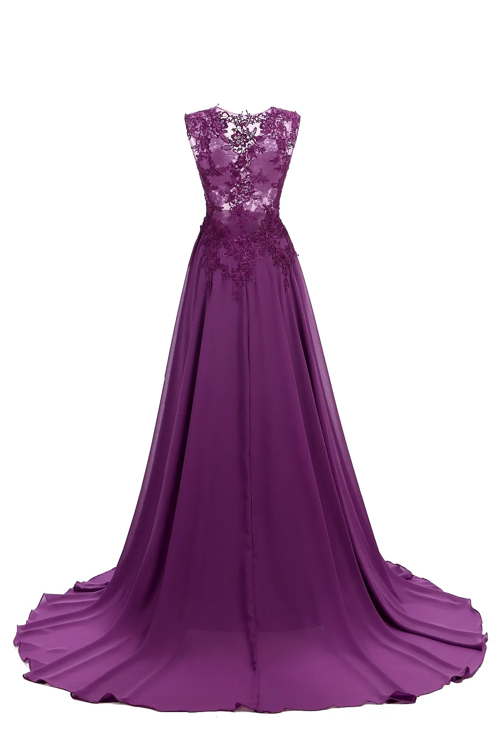 Женское вечернее платье с открытой спиной Элегантное длинное шифоновое до пола V