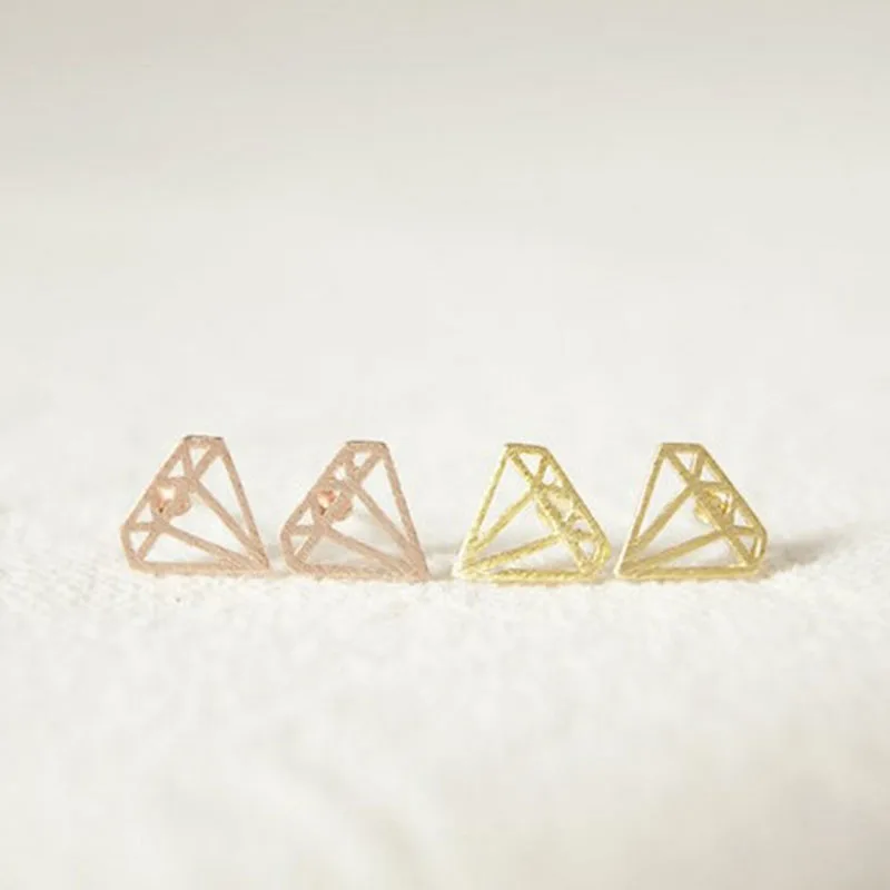 Женские серьги гвоздики в виде геометрических фигур|earrings fashion|earrings free shippingfashion