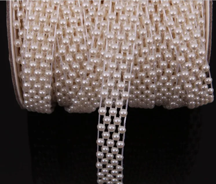 20 метров слоновая кость/белая полукруглая жемчужная гирлянда для свадебного