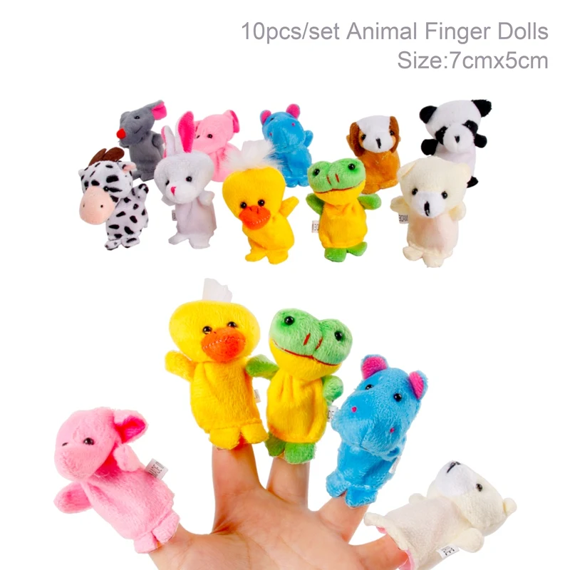 Animal finger FENGRISE день рождения для детей джунгли для вечеринки в стиле сафари украшения воздушные шарики в виде животных Декор детский душ тема джунгли вечерние принадлежности - Цвет: Animal finger