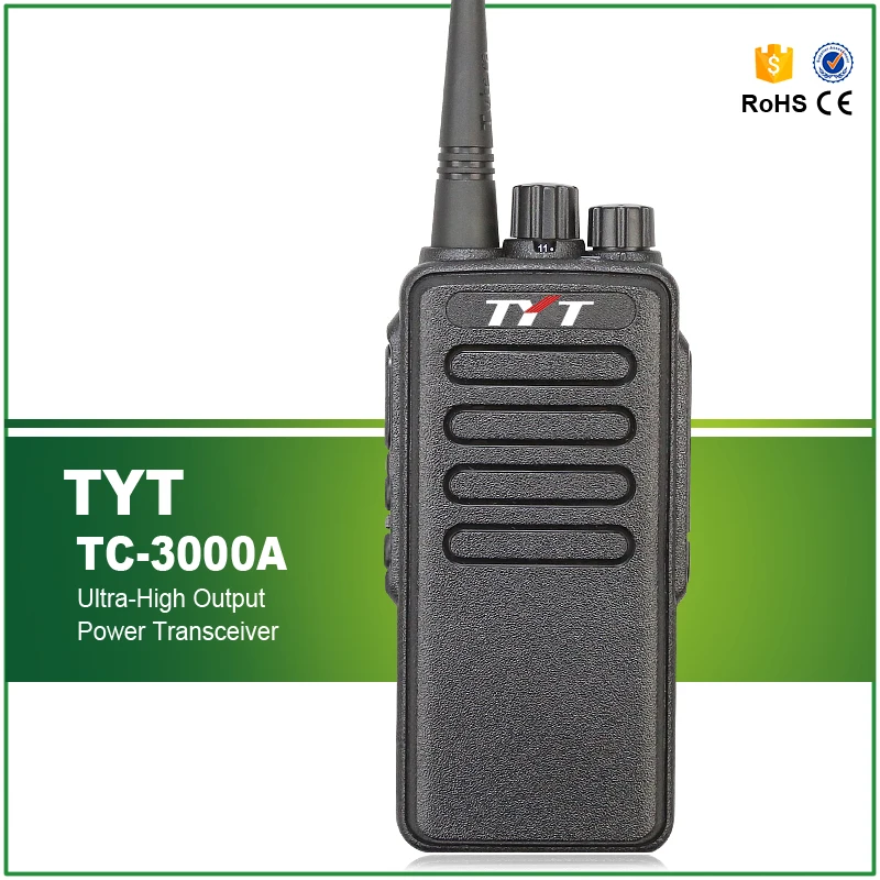100% Original TYT TC-3000A UHF 400-520MHZ 10W Max Ultra High Power Professional 2 Way Radio