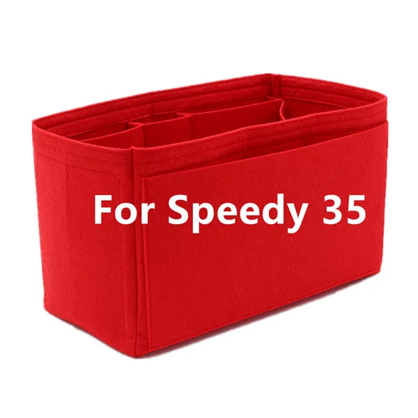 1003red 35 SPEEDY 25 30 35 войлочная тканевая сумка-Органайзер цвета хаки, косметичка, шейпер, органайзер для путешествий, внутренний кошелек, портативные косметички - Цвет: 1003red 35