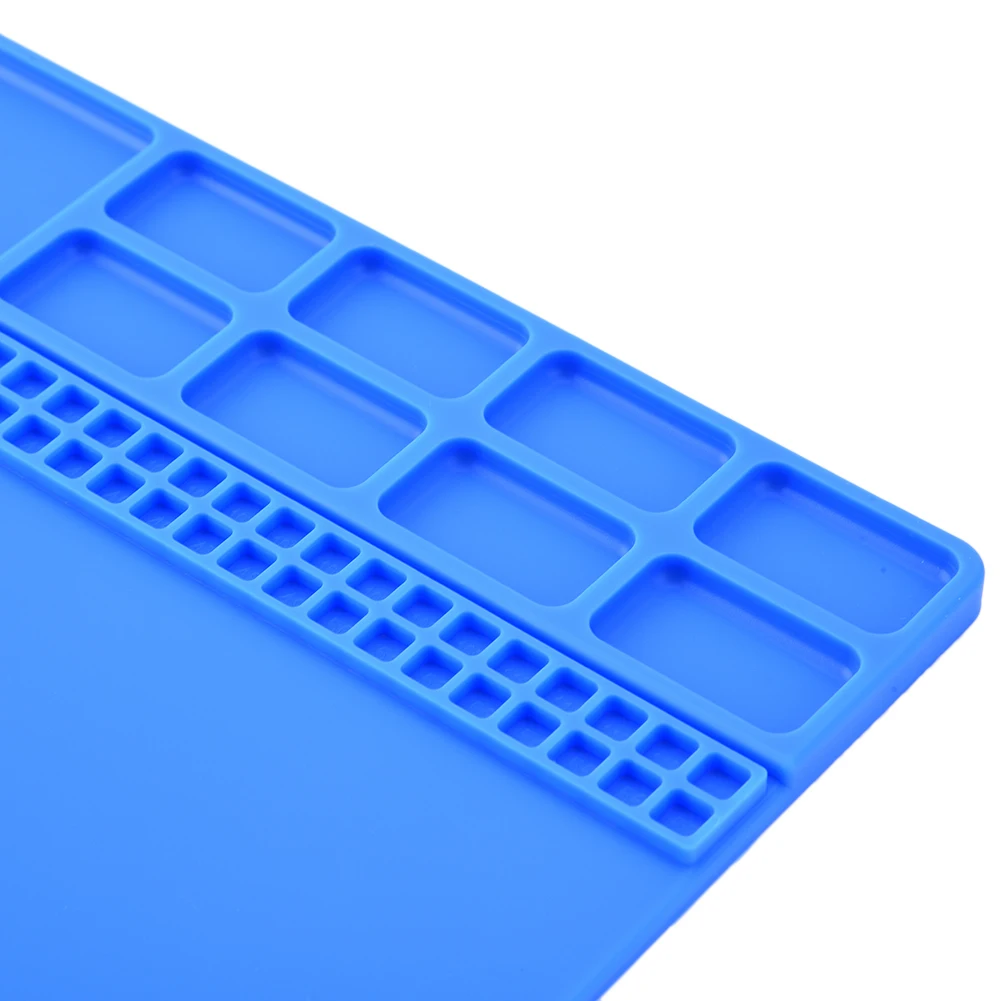 1 шт. термостойкий силиконовый коврик для пайки, многофункциональные инструменты для ремонта и обслуживания, стол на платформе 35 см x 25 см