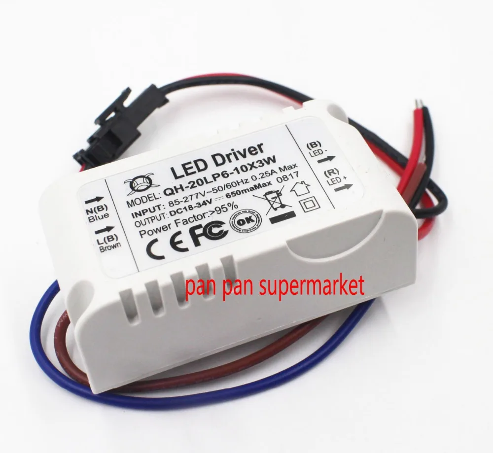10pcs 3W White 6000-6500K led chip and with 1pcs 6-10x3W driver for DIY | Лампы и освещение