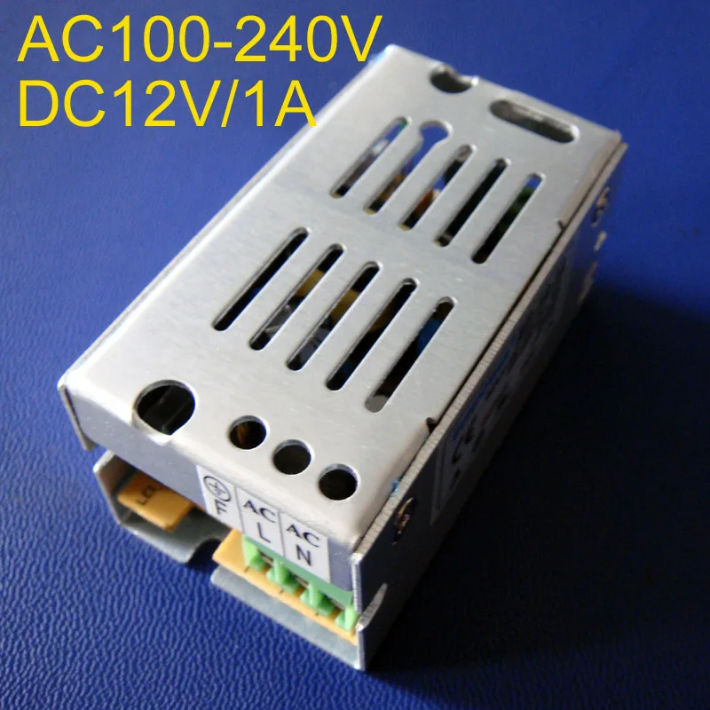 Высокое качество 12В 1А 12 Вт LED Импульсный источник питания AC85-265V Входная мощность