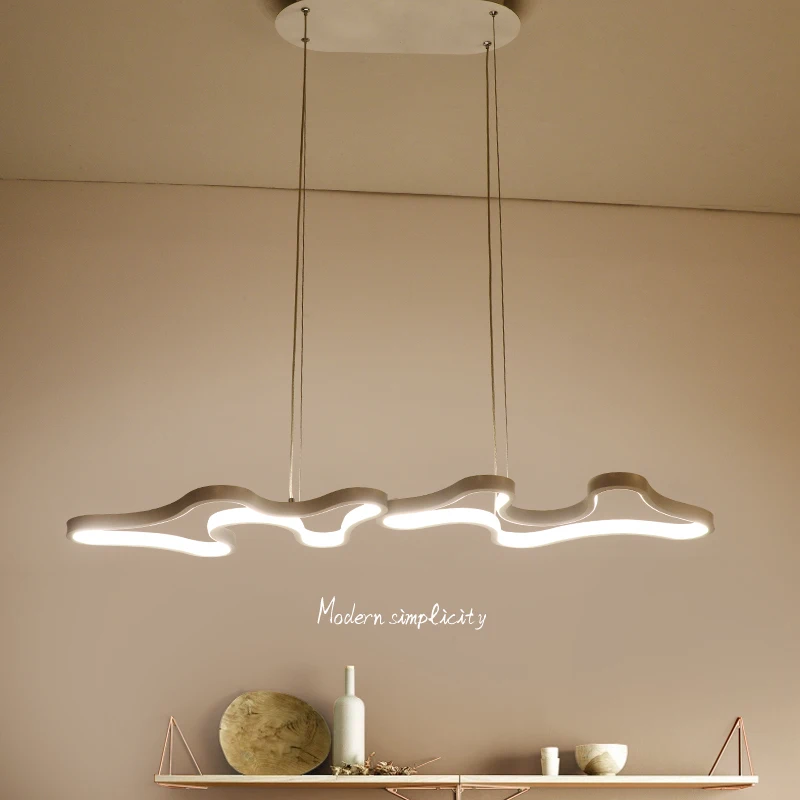 Black or White Modern LED Simple Pendant Lights For Living Room Kitchen Dining room Lustre Lamp Hanging Ceiling Fixtures|Подвесные