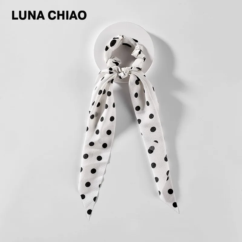 LUNA CHIAO, модные аксессуары для волос для женщин, змеиная кожа, Леопардовый принт, банданы, шарф, конский хвост, резинка для волос