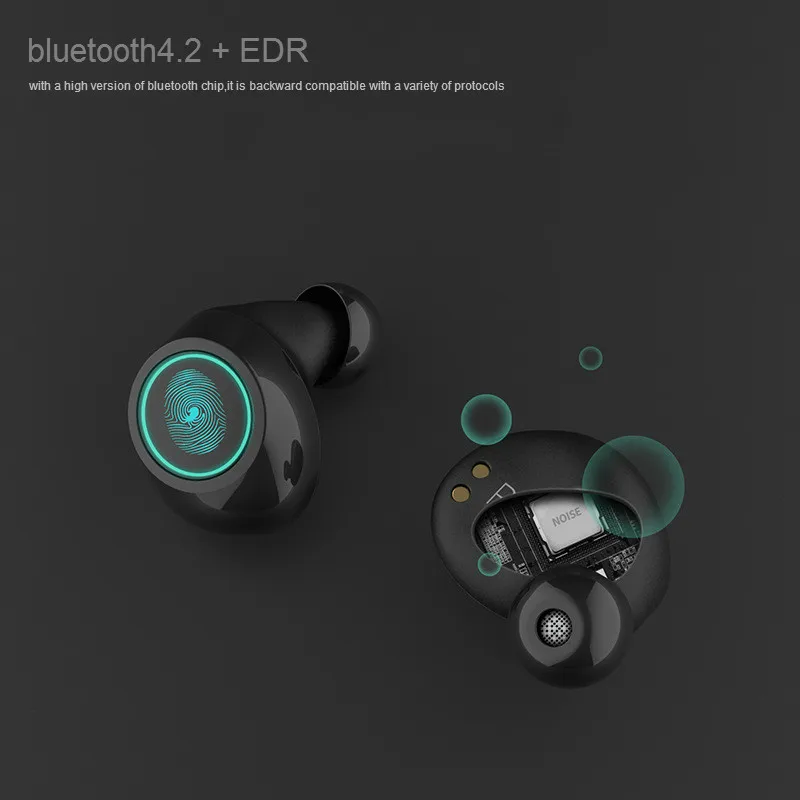 T6 TWS mini Bluetooth наушники беспроводные с микрофоном невидимые шумоподавляющие
