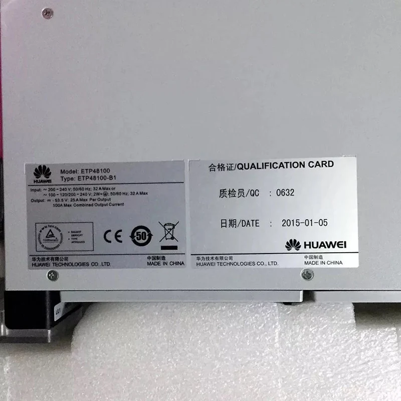 Оригинал Hua wei ETP48100 B1 220/ 48В 50A OLT источник питания для оптического волокна