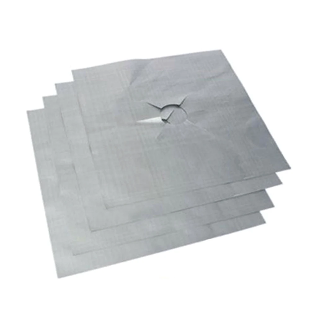 Многоразовое протекторы для плиты газовой 4 шт. защитное покрытие масла горелки |