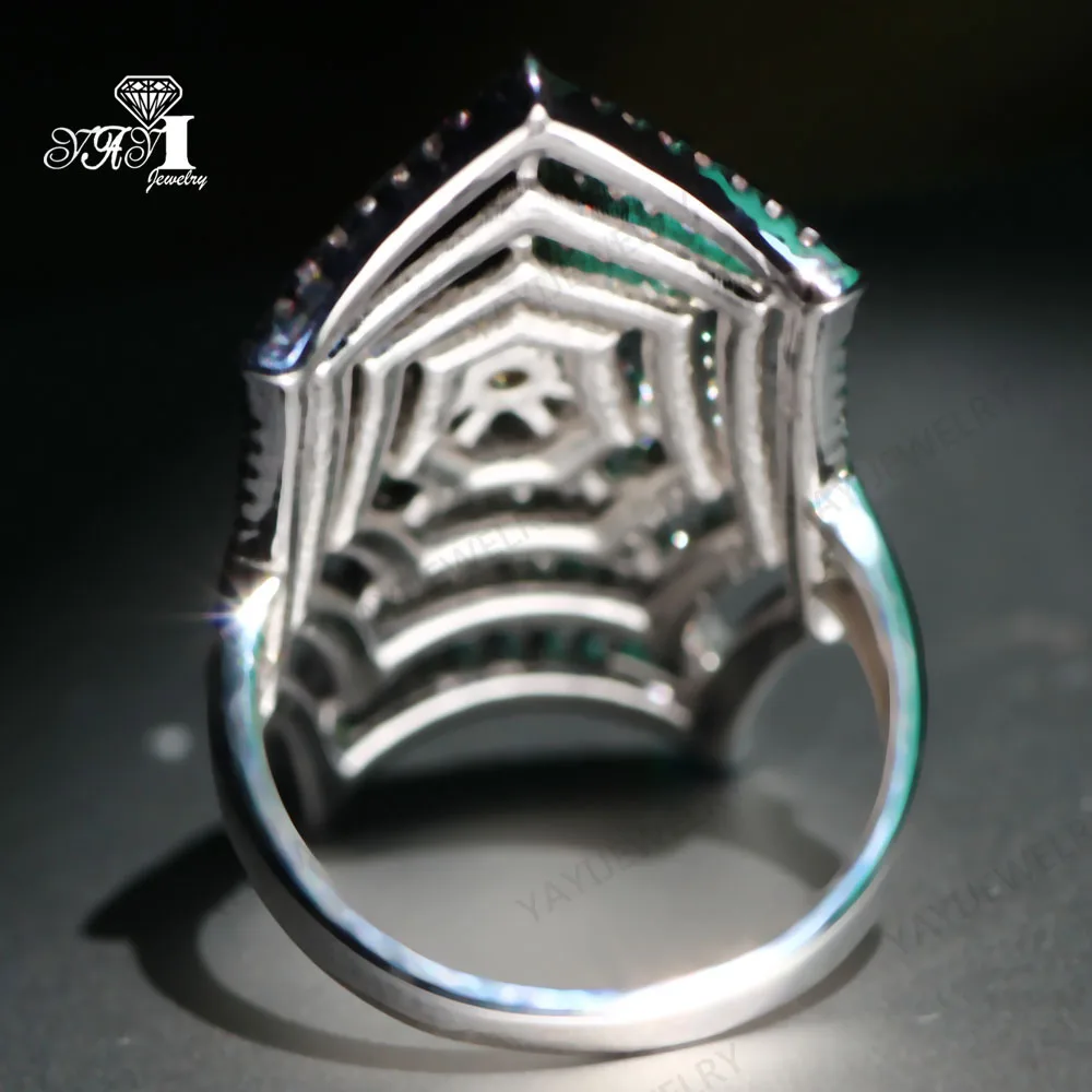 Ювелирные изделия YaYI огранка Принцесса 5.7CT белый циркон серьги из серебра